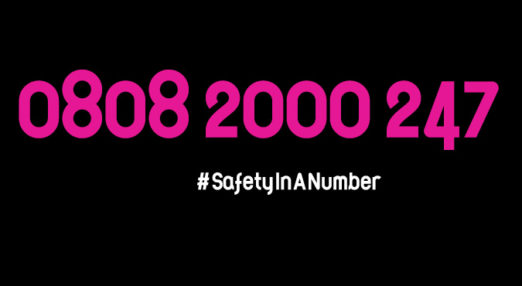 Text: 0808 2000 247. #SafetyInANumber