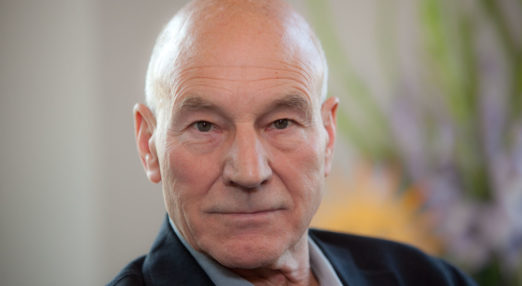 Image of Sir Patrick Stuart at Refuge's head office.